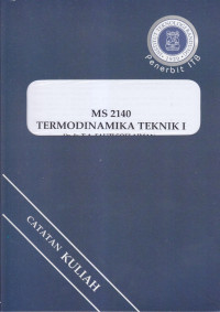 Catatan kuliah: MS 2140 Termodinamika teknik I
