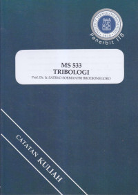 Catatan kuliah: MS 533 tribologi
