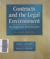 Contracts and the legal environment for engineers & architects