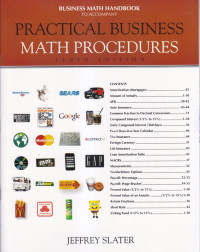 Business Math handbook to Accompany Pratical Business Math Procedures