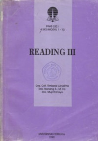 Materi Pokok Reading III ; 1-12 :PING 3221