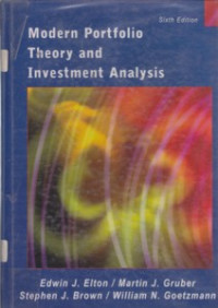 Modern Portfolio theory and Investment Analysis