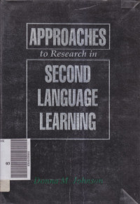 Approaches to Research in Second Language Learning