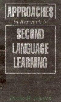 Approaches to research in secound language learning