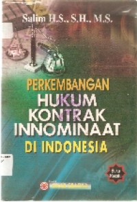 Perkembangann hukum kontrak innominaat di Indonesia buku kesatu