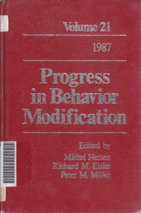 Progress in behavior modification vol 21