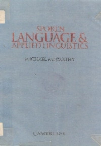 Spoken language and applied linguistics