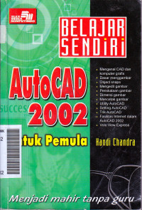 Belajar sendiri autoCad 2002 untuk pemula