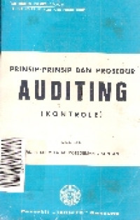 Prinsip prinsip dan prosedur auditing (kontrole)