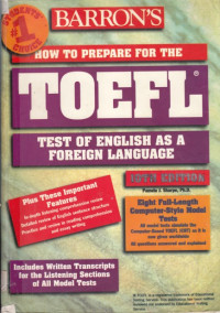 How to prepare for the toefl test: test of english as a foreign language Ed.X