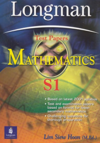 Longman test papers mathematics secondary 1