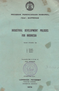 Industrial development policies for Indonesia
