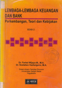 Image of Lembaga-lembaga keuangan dan bank perkembangan teori dan kebijakan
