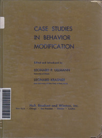Case Studies in behavior modification