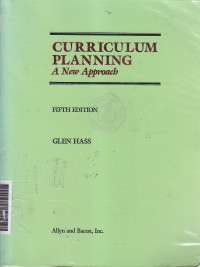 Curriculum planning: a new approach
