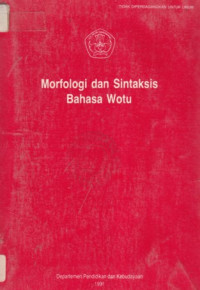 Morfologi dan sintaksis bahasa wotu