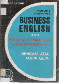 Business english and english commercial corespondence