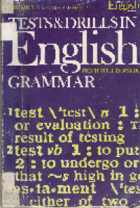 Tests and drills in english grammar book 1