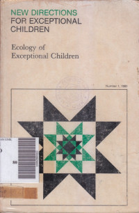 Ecology of exceptional children number 1