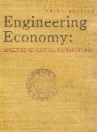 Engineering economy: anlysis of capital expenditures