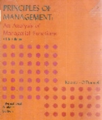 Principles of management: an analysis of managerial functions