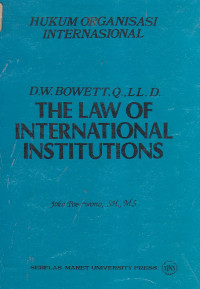 The law of international institutions
