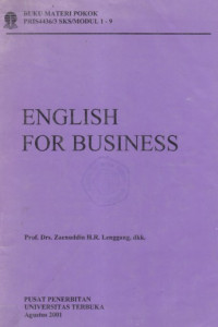 Materi pokok english for business; 1-9;PRIS4436