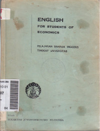 English for students of economics: pelajaran bahasa inggris tingkat universitas
