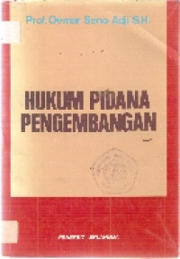 Image of Hukum pidana pengembangan