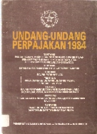 Undang-undang perpajakan 1984