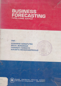 Business forecasting vol.satu