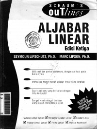 Image of Aljabar linear : teori dan soal ed.III