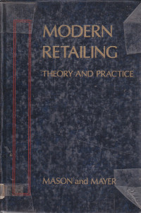 Modern retailing: theory and practice