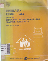 Image of Rekord data : survei penduduk antar sensus 1985