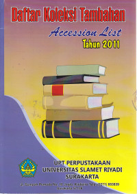 Daftar koleksi tambahan (accession list) tahun 2011