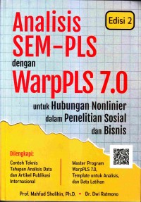 Analisis SEM-PLM dengan WarpPLS 7.0
