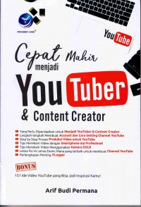 Cepat mahir menjadi youtuber dan content creator