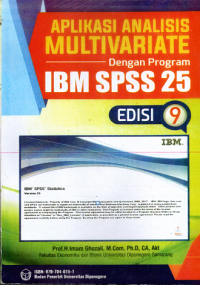 Aplikasi Analisis Multivariate Dengan Program Ibm Spss 25