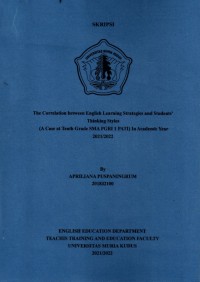 The correlation between English Learning Strategies and Students' Thinking Styles