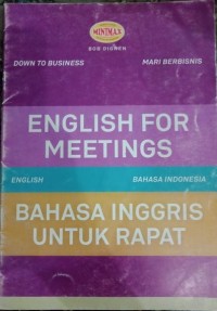 English for meetings