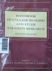 Handbook of College Reading and Study Strategy Research Second edition